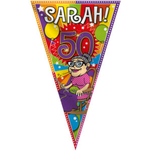 Mega puntvlag Sarah Explosion