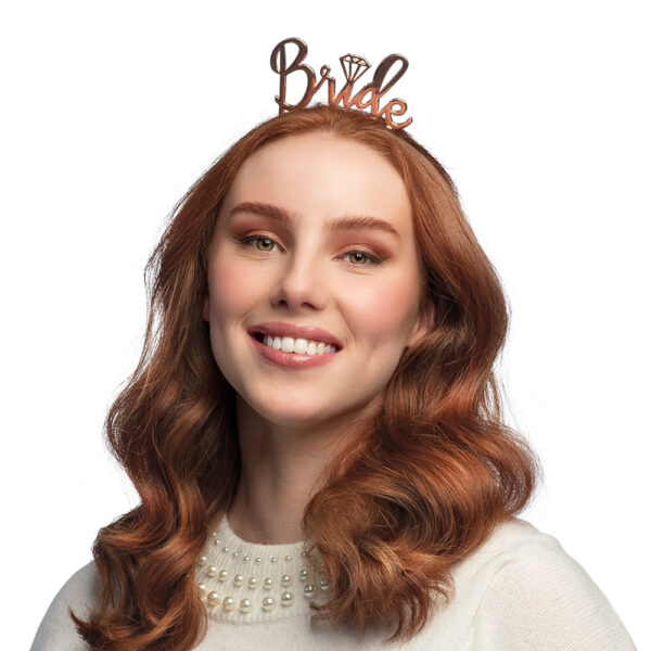 Metalen diadeem "Bride"