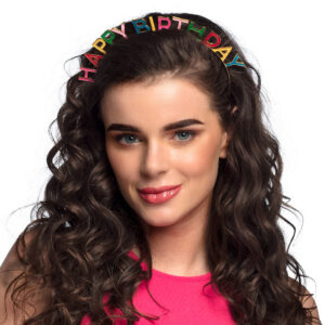 Metalen diadeem Happy Birthday