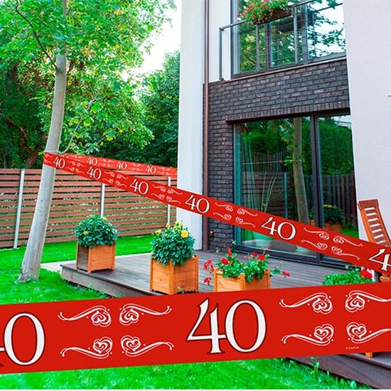Party afzetlint jubileum 40 jaar