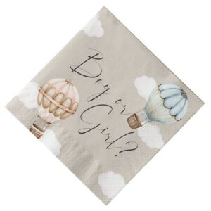 Servetten Baby balloons gender reveal
