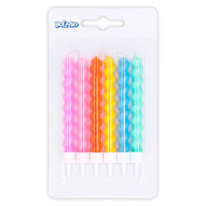Set 6 kaarjes Swirl pastel
