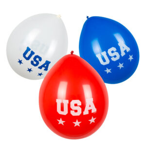 Set 6 latex ballonnen USA