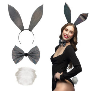 Set Sparkling Bunny zwart