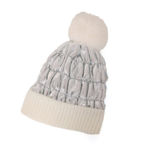 Skimuts metallic zilver