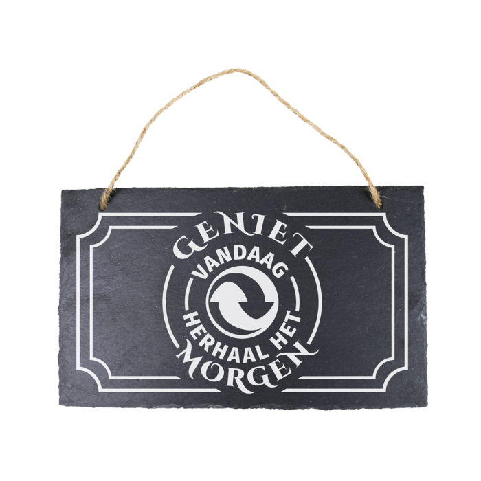 Stone Slogan - Geniet vandaag