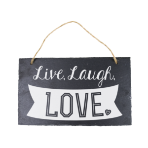 Stone Slogan - Live,Laugh,Love