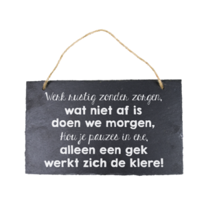 Stone Slogan - Pauzes in ere
