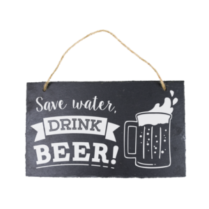 Stone Slogan - Save water