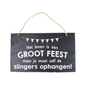 Stone Slogan - Slingers ophangen