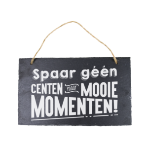 Stone Slogan - Spaar momenten