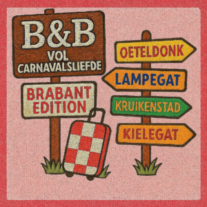 Strijkembleem B&B vol Carnavalsliefde