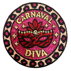 Strijkembleem Carnaval Diva