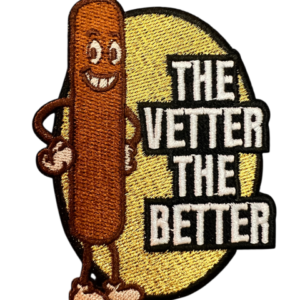 Strijkembleem Frikandel