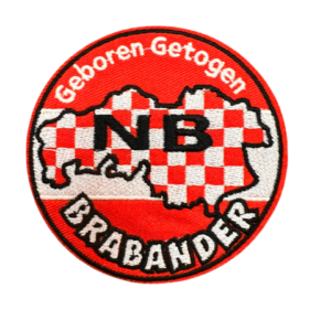 Strijkembleem Geboren Getogen Brabander