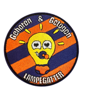 Strijkembleem Geboren & Getogen Lampegatter