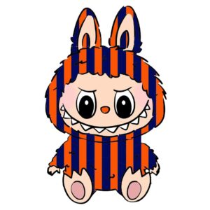 Strijkembleem Labubu Lampegat