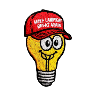 Strijkembleem Lamp - great again