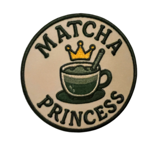 Strijkembleem Matcha Princess