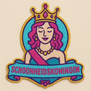 Strijkembleem Schoonheidskoningin