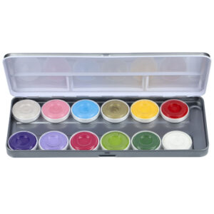 Superstar Face -en bodypaint pallet 12 kleuren