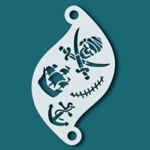 Superstar schminksjabloon piraat