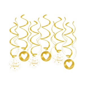 Swirl decoratiion Just Married