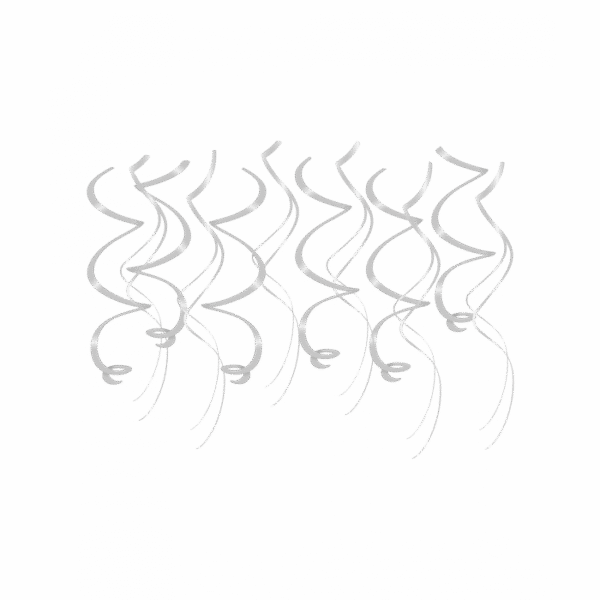 Swirl decoration silver