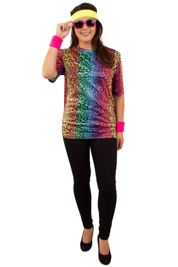 T-shirt neon panter unisex