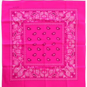 Zakdoek fluor roze