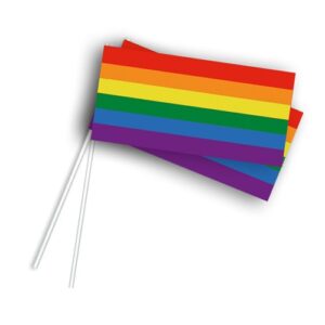 Zwaaivlag regenboog (50 stuks)